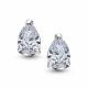 Серебряные серьги АЛЬКОР с бриллианитом