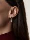 Серебряные серьги АЛЬКОР с бриллиантом