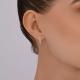 Золотые серьги SOKOLOV с фианитом