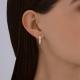 Золотые серьги SOKOLOV с фианитом