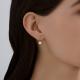 Золотые серьги SOKOLOV с фианитом