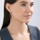 Золотые серьги SOKOLOV с фианитом