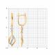 Золотые серьги SOKOLOV с фианитом