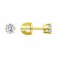 Серьги из лимонного золота SOKOLOV с фианитом