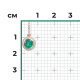 Золотая подвеска Platina с бриллиантом и изумрудом