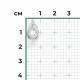 Подвеска из белого золота Platina с танцующим фианитом