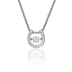 Серебряная подвеска Platina с танцующим фианитом