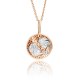 Золотая подвеска Знак зодиака Близнецы Platina