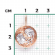 Золотая подвеска Знак зодиака Близнецы Platina