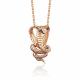Золотая подвеска Platina с фианитом и эмалью
