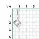 Подвеска из белого золота Platina с фианитом