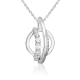 Серебряная подвеска Platina с фианитом