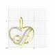 Золотая подвеска-буква А SOKOLOV с фианитом