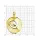 Подвеска из лимонного золота SOKOLOV с фианитом