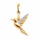 Золотая подвеска SOKOLOV с фианитом