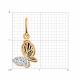 Золотая подвеска SOKOLOV с фианитом