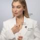 Золотая брошь Platina с цитрином