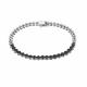 Браслет из белого золота ERA Jewellery с чёрным бриллиантом