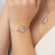 Серебряный браслет Platina с топазом