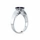 Кольцо из белого золота Мастер Бриллиант с сапфиром