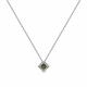 Колье из белого золота Мастер Бриллиант с бриллиантом и турмалином
