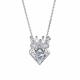 Серебряное колье Корона АЛЬКОР с фианитом