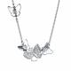 Серебряное колье АЛЬКОР с фианитом