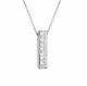 Серебряное колье АЛЬКОР с фианитом