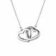 Серебряное колье АЛЬКОР с фианитом