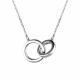 Серебряное колье АЛЬКОР с фианитом