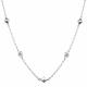 Серебряное колье АЛЬКОР с фианитом