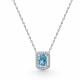Серебряное колье АЛЬКОР с бриллианитом и фианитом