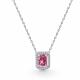 Серебряное колье АЛЬКОР с бриллианитом и фианитом