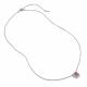 Серебряное колье АЛЬКОР с бриллианитом и фианитом