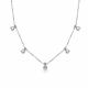 Серебряное колье АЛЬКОР с фианитом