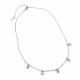 Серебряное колье АЛЬКОР с фианитом