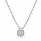 Серебряное колье АЛЬКОР с фианитом и горным хрусталём