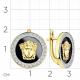 Серьги из лимонного золота Мастер Бриллиант с фианитом