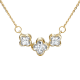 Колье из лимонного золота Platina с фианитом