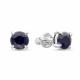 Серьги из белого золота ERA Jewellery с сапфиром