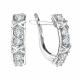 Серьги из белого золота TALANT с фианитом