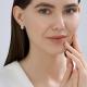 Серьги из белого золота SOKOLOV с бриллиантом