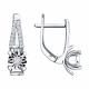 Серьги из белого золота SOKOLOV с бриллиантом