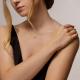 Колье из белого золота SOKOLOV с бриллиантом и перламутром