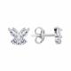 Серебряные серьги TALANT с фианитом