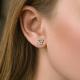 Серебряные серьги TALANT с фианитом