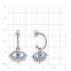 Серебряные серьги-трансформеры TALANT с фианитом