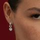 Серебряные серьги TALANT с фианитом