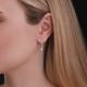 Серебряные серьги TALANT с фианитом