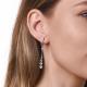 Серебряные серьги TALANT с фианитом